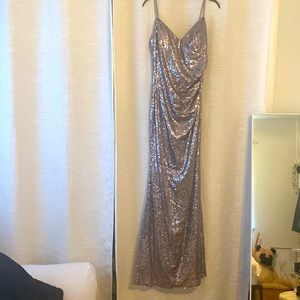 Gorgeous, silver sequin prom dress Ever Pretty 4